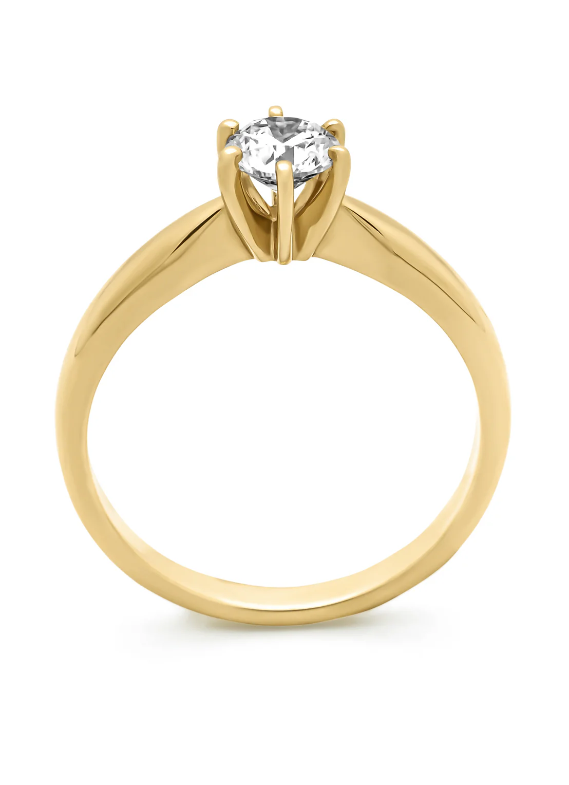 Geelgouden ring, 0.50 ct diamant, Hearts & Arrows - Image 3