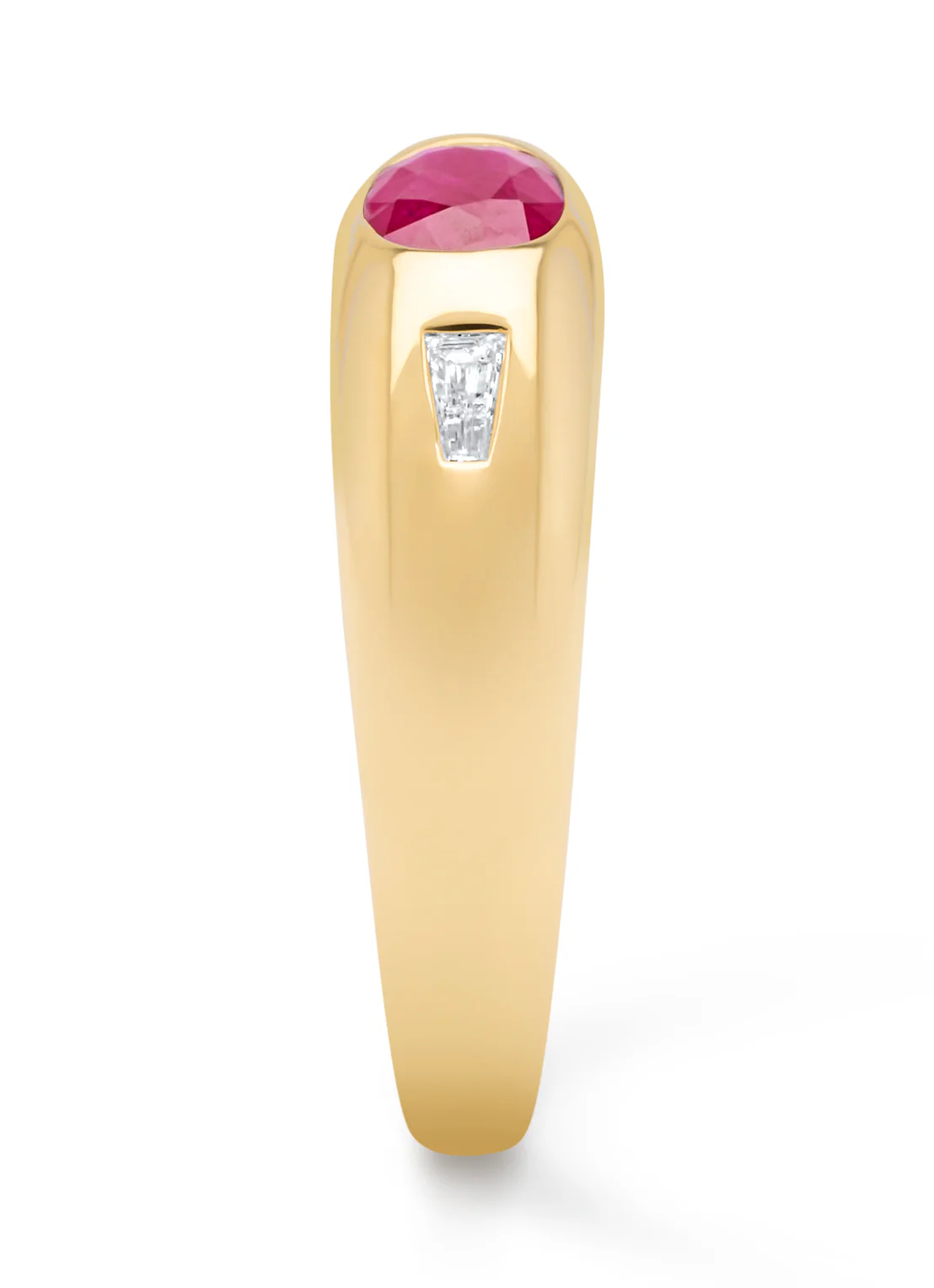 Geelgouden ring, 0.56 ct robijn, BOLD - Image 5