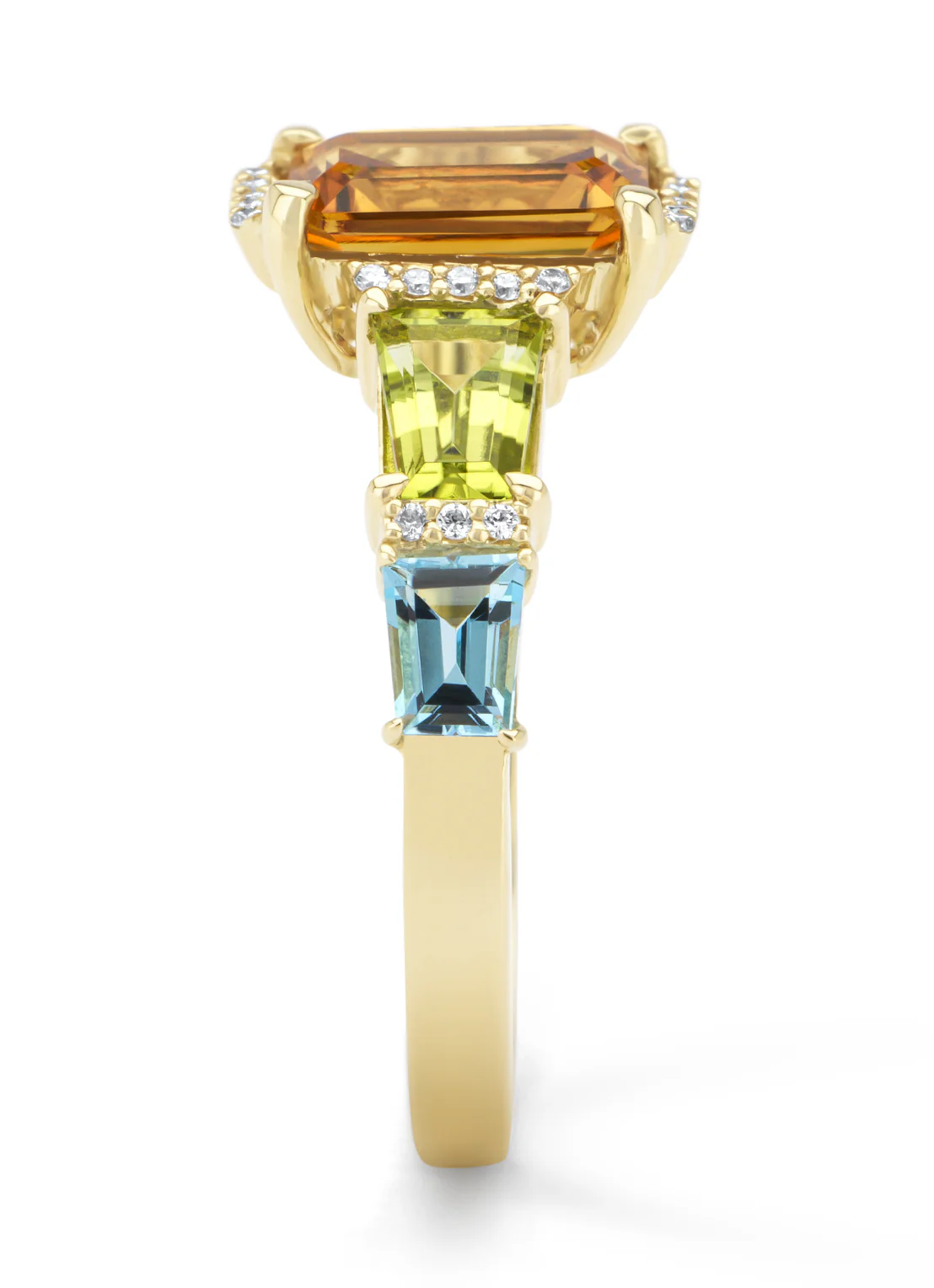 Geelgouden ring, 1.30 ct citrien, Gallery - Image 6