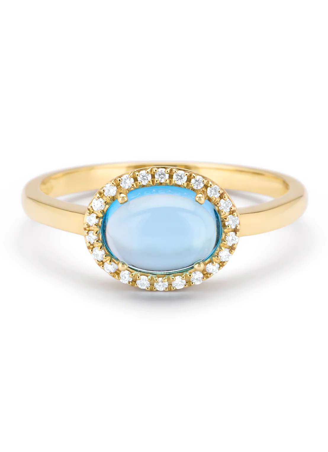 Geelgouden ring, 1.61 ct topaas, Little Drops - Image 3