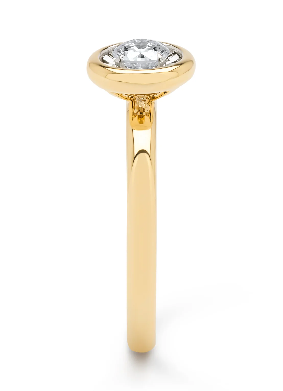 Gouden ring, 0.31 ct diamant, Cosmic - Image 5