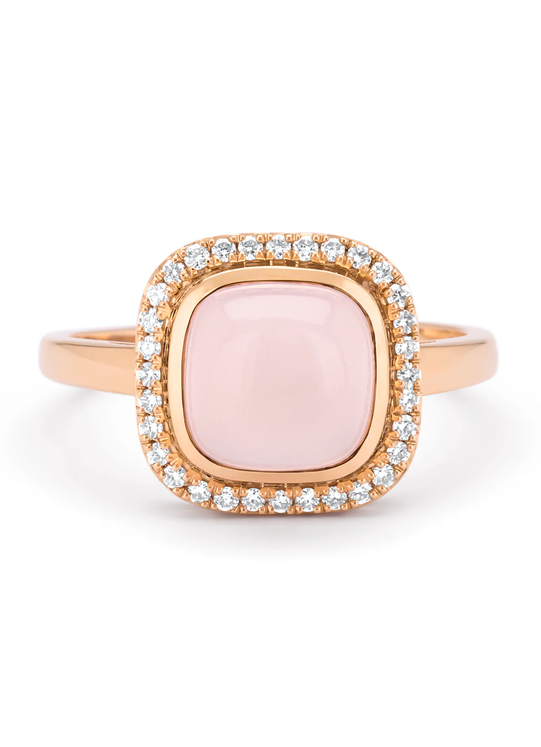 Roségouden ring, 2.36 ct rozenkwarts, Little Drops - Image 3