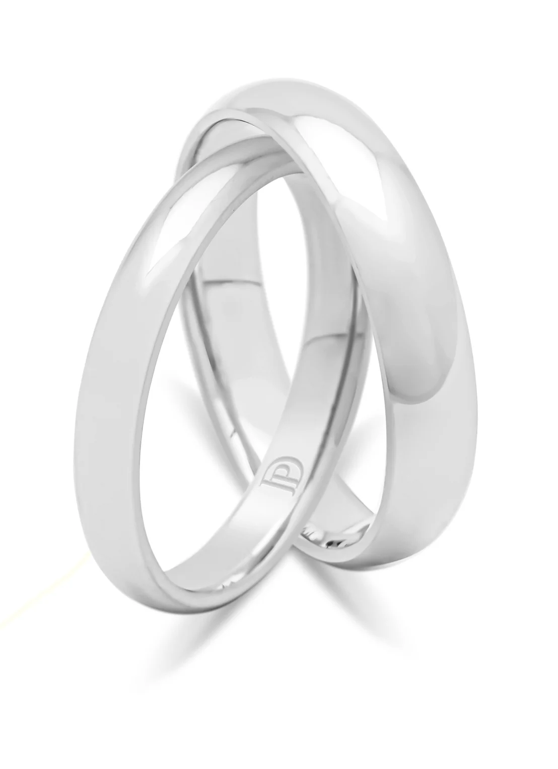 Witgouden 18 kt trouwring, Wedding - Image 3