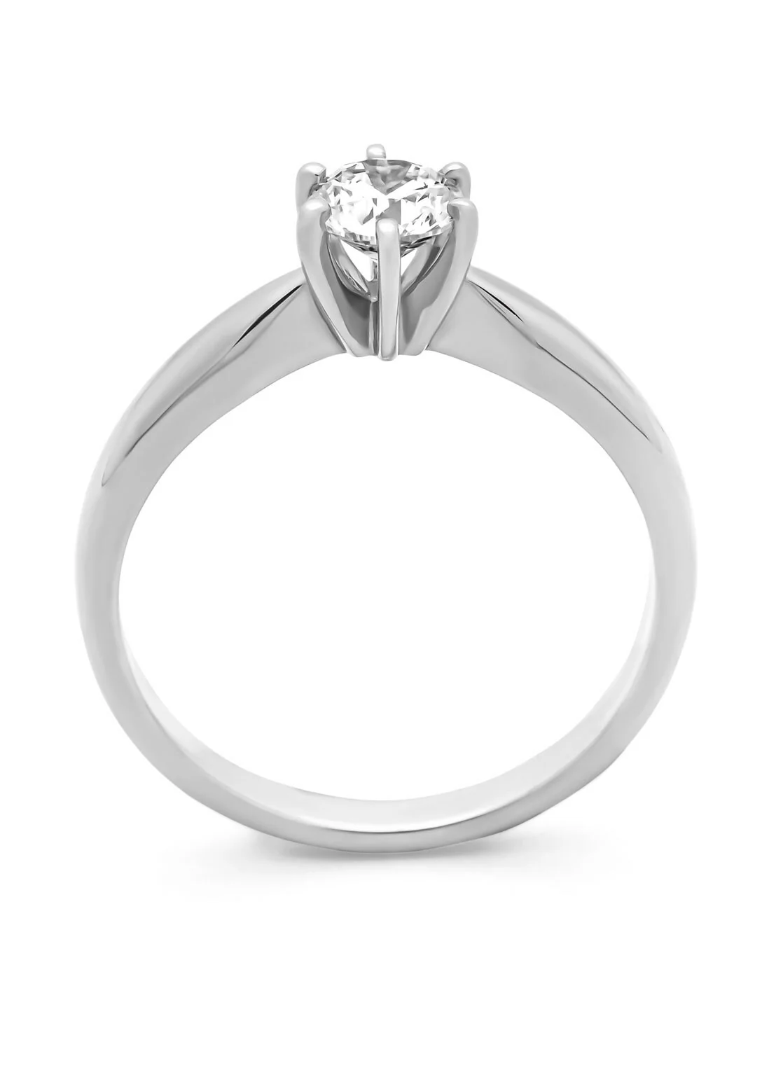 Witgouden ring, 0.50 ct diamant, Hearts & Arrows - Image 3